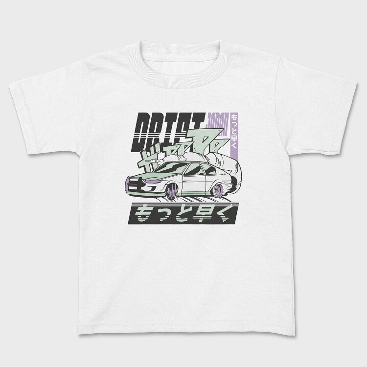 Driftcar, Kids' T-Shirt