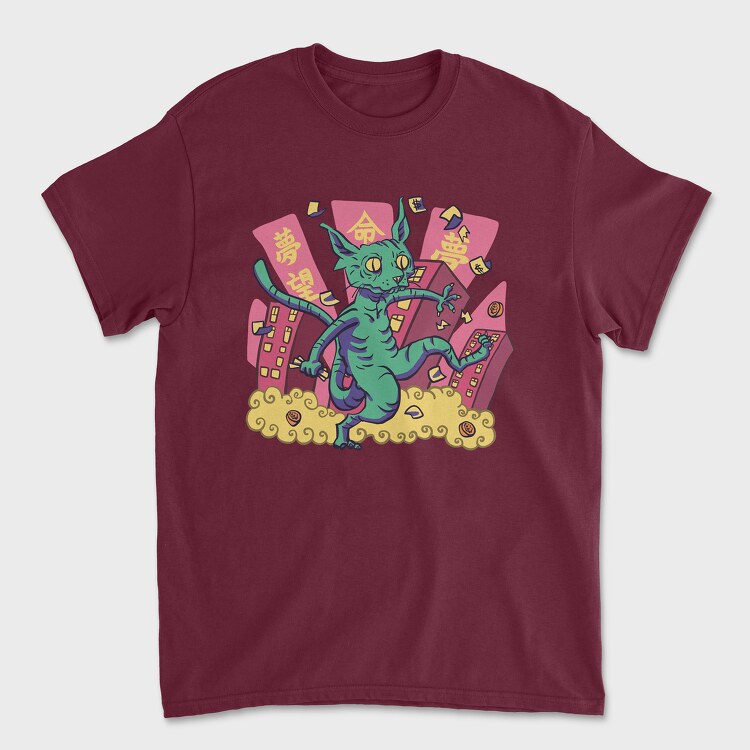 Monster Cat, Unisex Men's T-Shirt