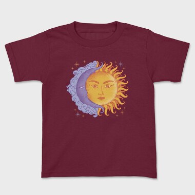 Moon and Sun Color, Kids' T-Shirt
