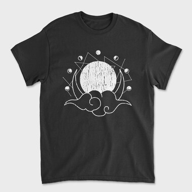 Moon Phases Monochrome, Unisex Men's T-Shirt