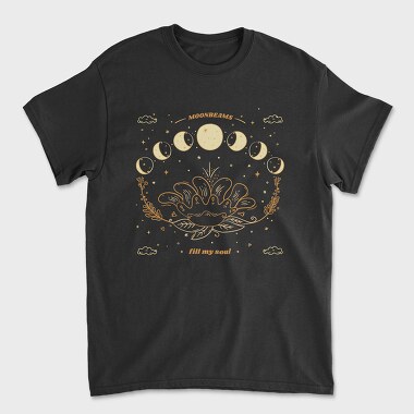 Moonbeams Fill My Soul, Unisex Men's T-Shirt