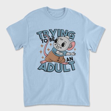 Rat Trying to Be an Adult, Unisex Men's T-Shirt