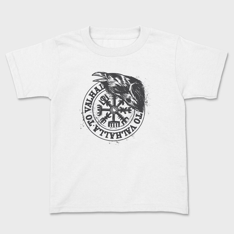 Raven Viking Black, Kids' T-Shirt