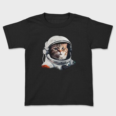 Realistic Astronaut Cat, Kids' T-Shirt