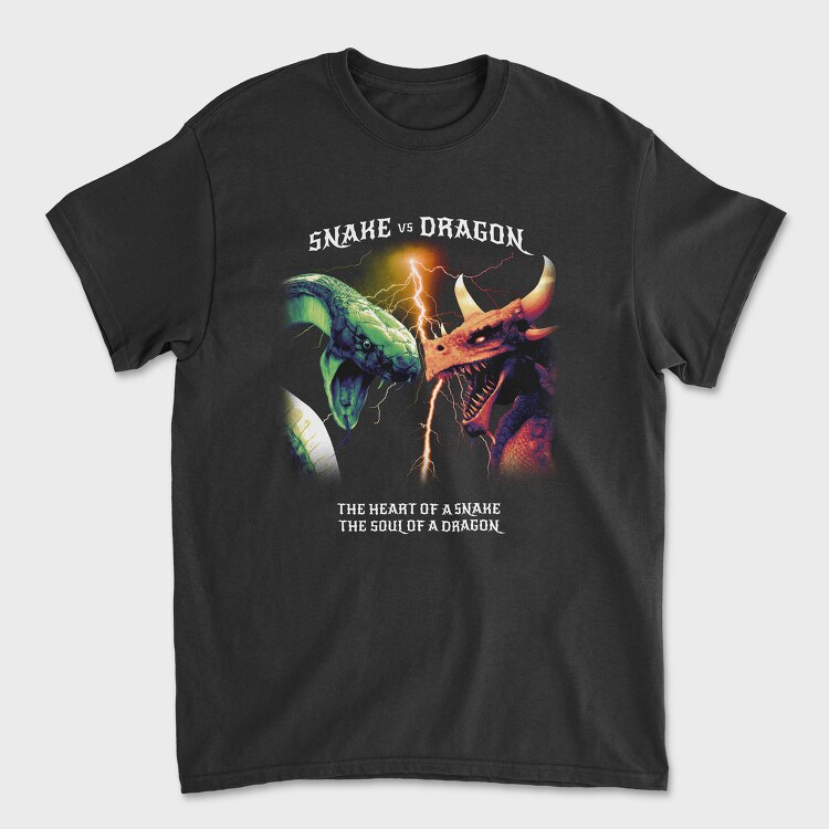 Realistic Dragon Snake, Unisex Men's T-Shirt