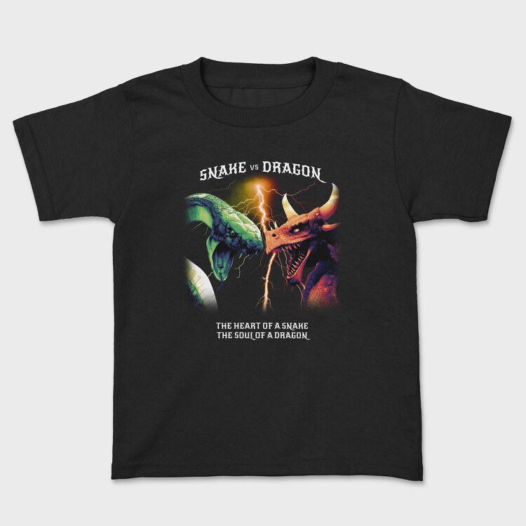 Realistic Dragon Snake, Kids' T-Shirt