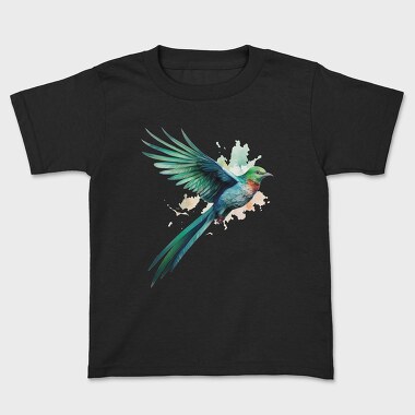Realistic Quetzal, Kids' T-Shirt