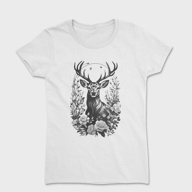 Reindeer Flowers, Women's T-Shirt