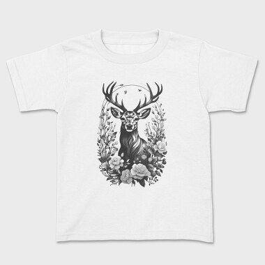 Reindeer Flowers, Kids' T-Shirt