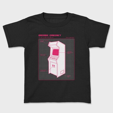 Retro Arcade Cabinet, Kids' T-Shirt