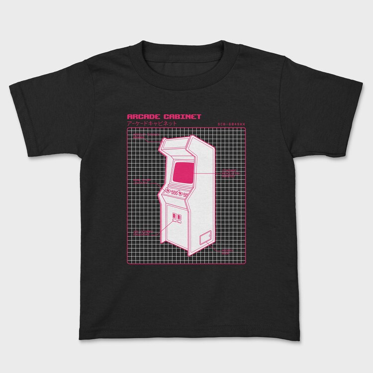 Retro Arcade Cabinet, Kids' T-Shirt