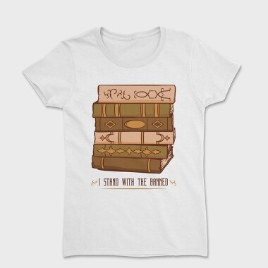 Retro Book Tower, Women's T-Shirt