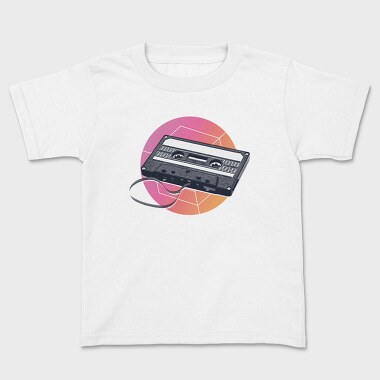 Retro Casstte, Kids' T-Shirt