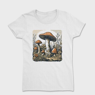 Retro Funghi, Women's T-Shirt