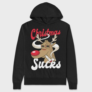 Reindeer Smoking, Unisex Men's Hoodie