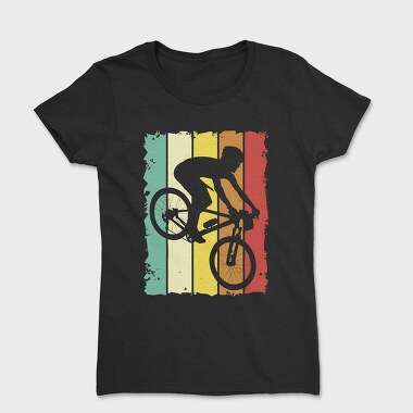 Retro Mountain Biker, Women's T-Shirt