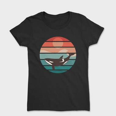 Retro Orca, Women's T-Shirt
