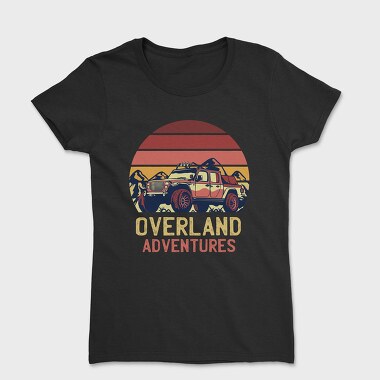 Retro Sunset Overland Adventures, Women's T-Shirt