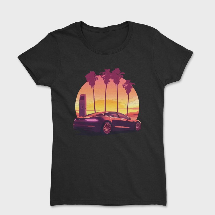 Electric Car, Women's T-Shirt