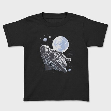 Motorbike Astronaut, Kids' T-Shirt