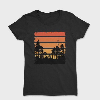 Retrosunset Woods, Women's T-Shirt