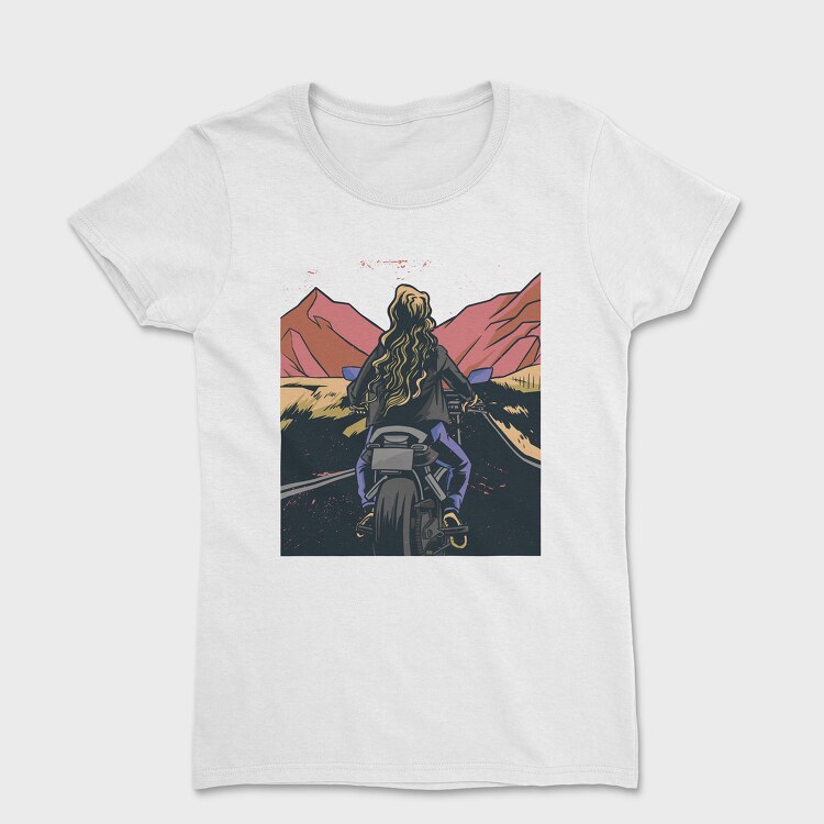 Motorbike Landscape, Дамска Тениска