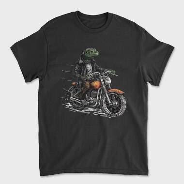 Motorbike Lizard, Unisex Men's T-Shirt