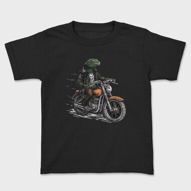 Motorbike Lizard, Kids' T-Shirt