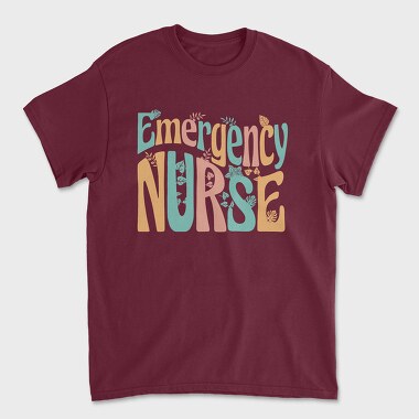 Emergency Nurse, Unisex Men's T-Shirt