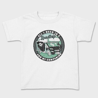 Roadtrip Companion, Kids' T-Shirt