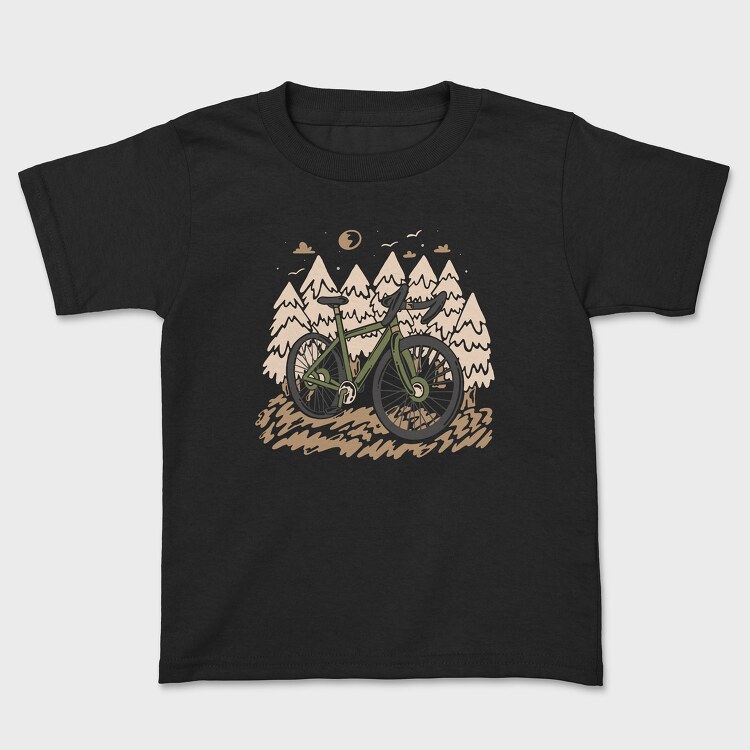 Mountain Bike Forest, Kids' T-Shirt