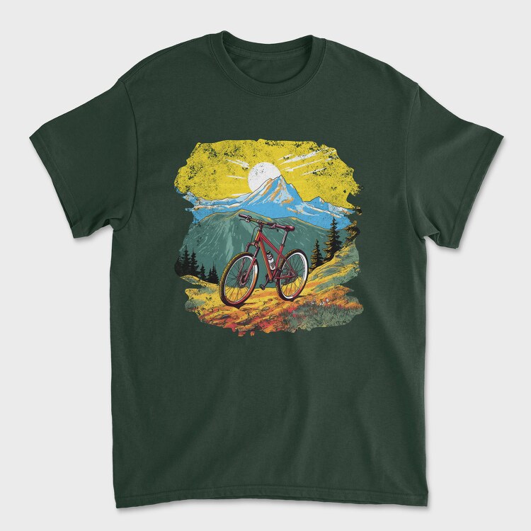 Mountain Bike Sun, Unisex Men's T-Shirt
