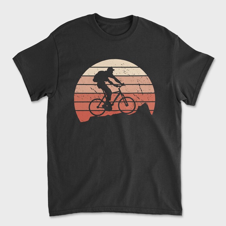 Mountain Bike Vintage, Унисекс Мъжка Тениска