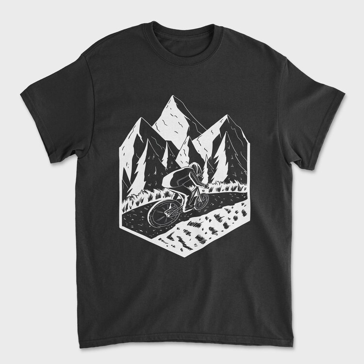 Mountain Biker, Unisex Men's T-Shirt