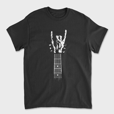 Rock Hand Guitar, Unisex Men's T-Shirt