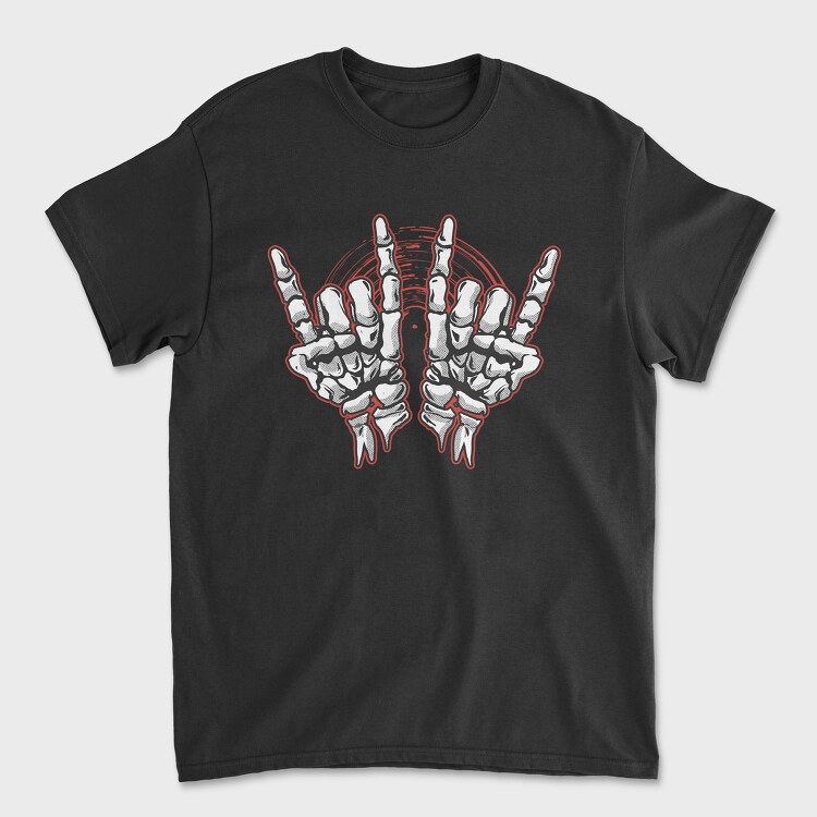 Rock Skeleton Hands, Unisex Men's T-Shirt