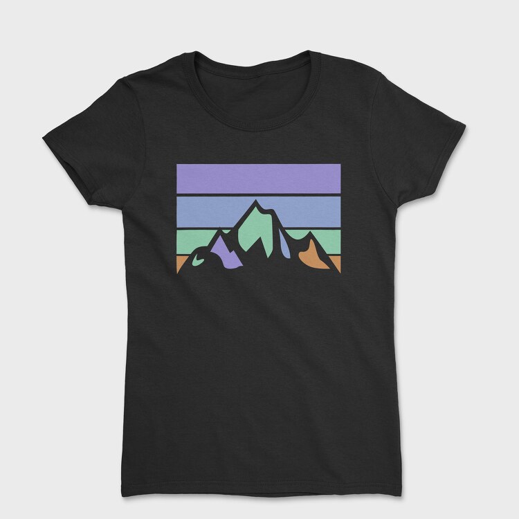 Mountain Retro Sunset, Дамска Тениска