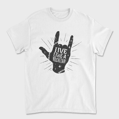 Rockstar Hand, Unisex Men's T-Shirt