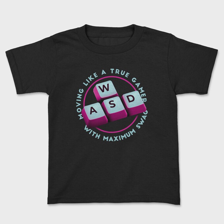 Moving Live a True Gamer, Kids' T-Shirt