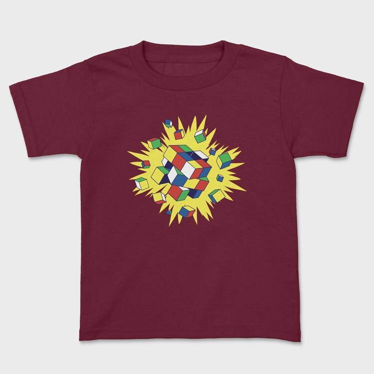 Rubik Explosion, Kids' T-Shirt