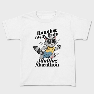 Running Away From Adulting, Kids' T-Shirt