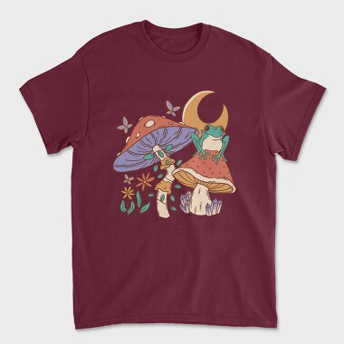 Mushroom Frog Moon, Unisex Men's T-Shirt