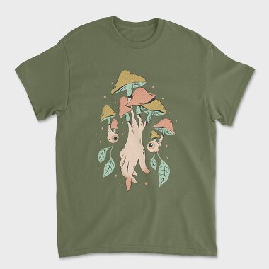 Mushroom Hand, Unisex Men's T-Shirt