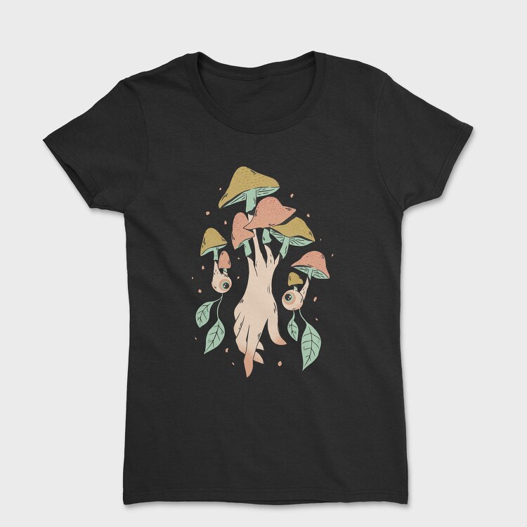 Mushroom Hand, Women's T-Shirt