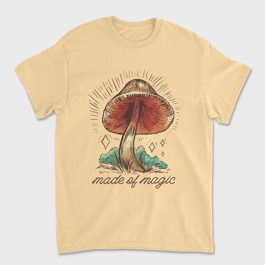 Mushroom Made of Magic, Unisex Men's T-Shirt