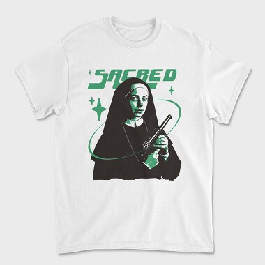 Sacred Nun Gun, Unisex Men's T-Shirt
