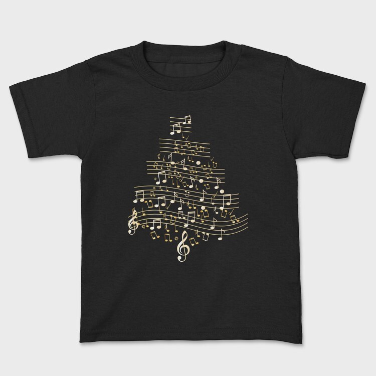Music Christmas Tree, Kids' T-Shirt