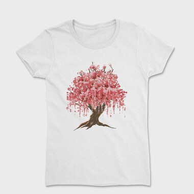 Sakura Tree Watercolor, Women's T-Shirt