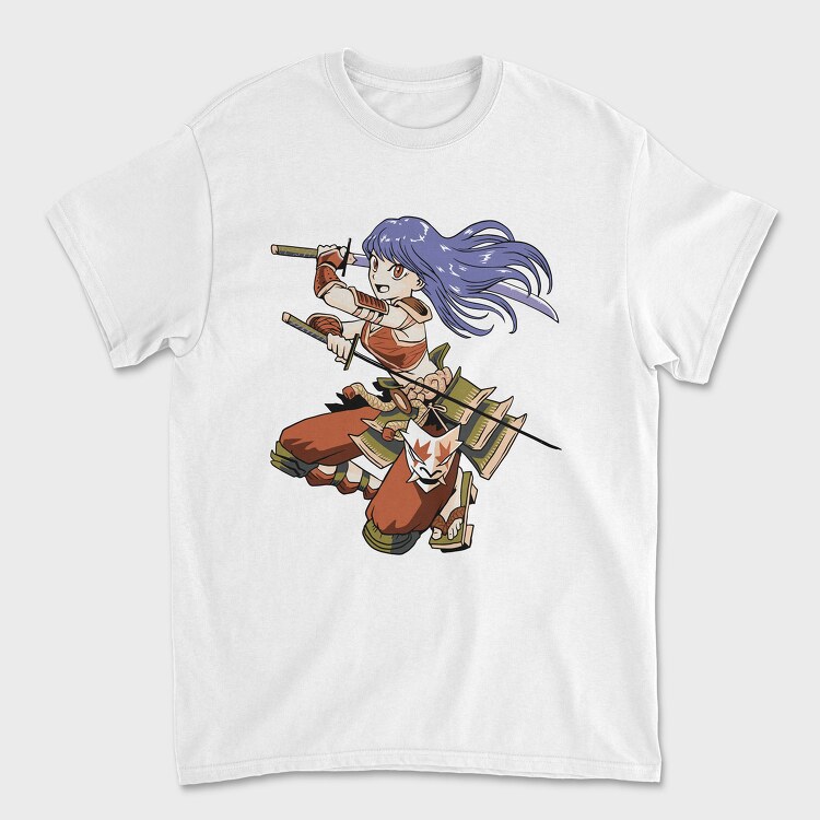 Samurai Girl, Unisex Men's T-Shirt