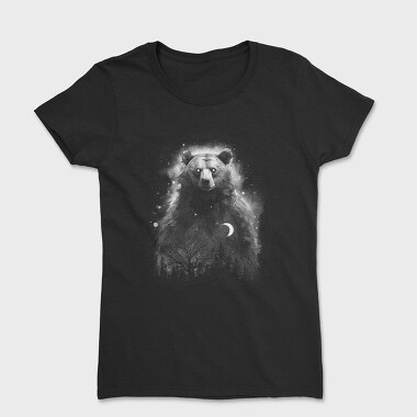 Mystic Bear Monochrome, Women's T-Shirt